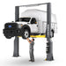 16,000lb 2 Post Lift - ALI Certified, High Rise BendPak 16AP-192 Side View