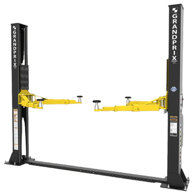 9,000lb 2 Post Car Lift - Low Ceiling GP-9LC Side View with no car