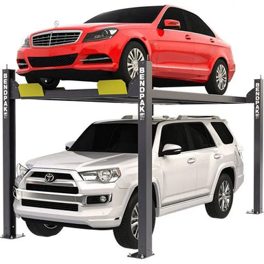 HD-7W 7,000lb 4 Post Lift - Extended by Bendpak Side View