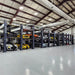 BendPak HD-973PX Tri-Level Vehicle Storage Lift Extra Long - Lift with Cars in  Line View