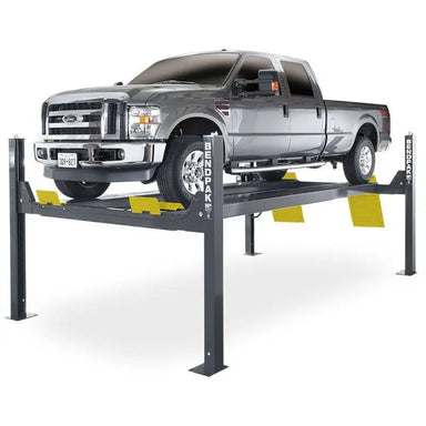 HDS-14X 14,000lb 4 Post Lift - Extended Length by BendPak With Car