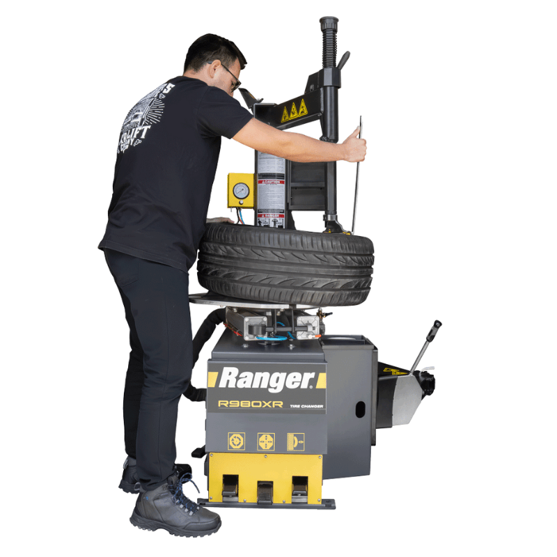 Ranger R980XR Tire Changer - Swing Arm Design by BendPak in Use View