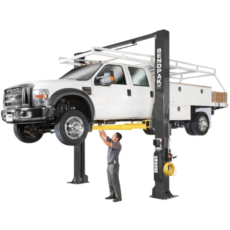 XPR-12CL 12,000lb 2 post lift by BendPak Side View