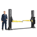 10AP-SRT 10,000lb 2 Post Lift - Low Rise; ALI Certified Front View with Man Standing