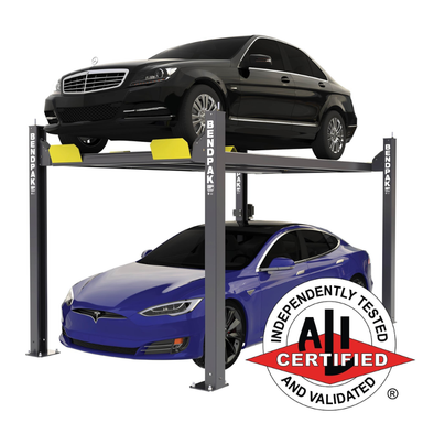 BendPak HD-7P 7,000lb 4 Post Lift - Narrow, Extended Height - ALI Certified Side View