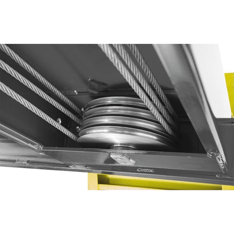 14,000lb 4 Post Lift; ALI Certified BendPak HDS-14 Cable with Roller View
