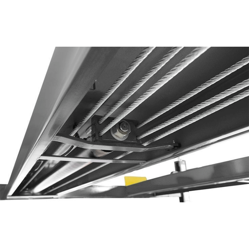 BendPak HDS-14 14,000lb 4 Post Lift; ALI Certified Ramp Underneath view