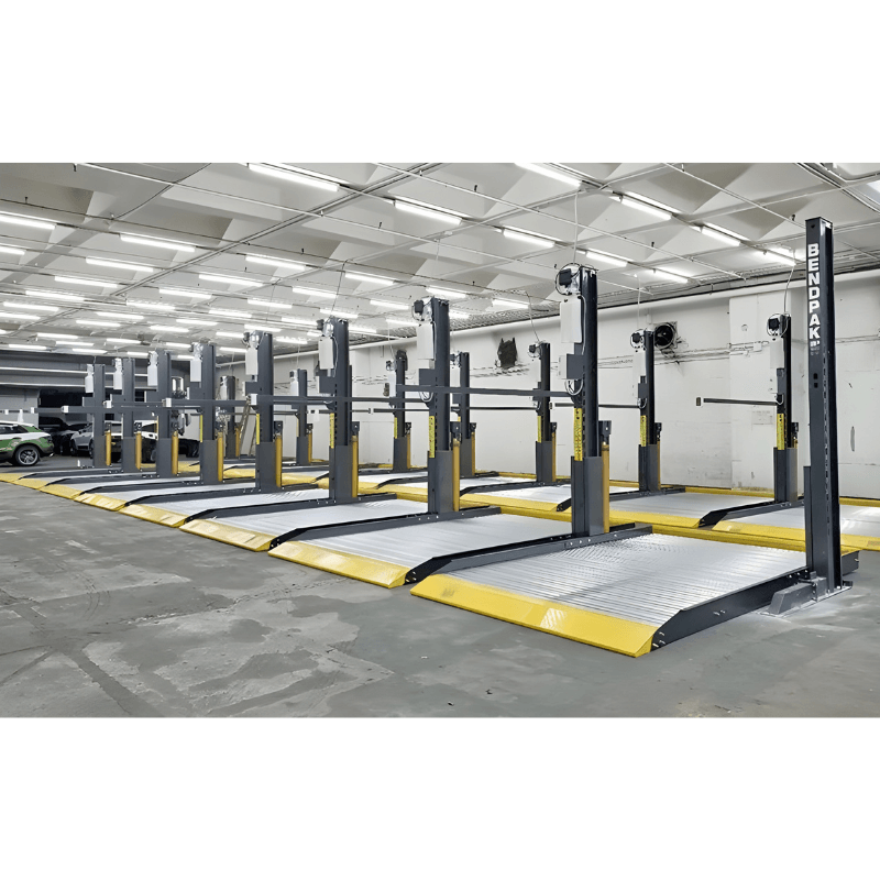BendPak PL6000DC 6,000lb Vehicle Storage Lift - Narrow Side View