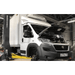 BendPak XPR-12FLD 12,000lb 2 post lift - ALI Certified, Direct Drive - Lift In Use with Car View