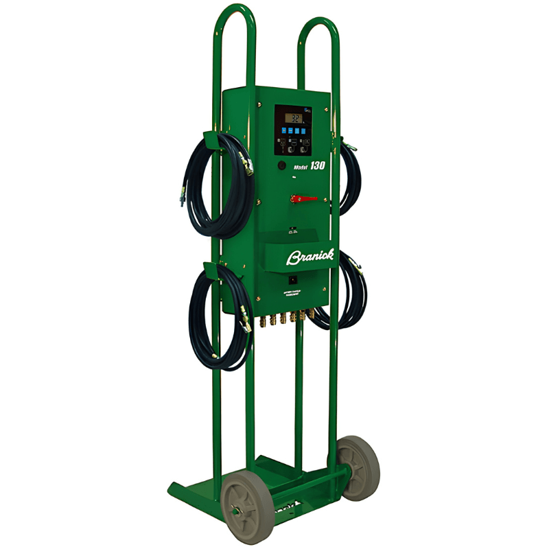 Branick 130 Mobile Auto-Inflator Combo Cart Side View