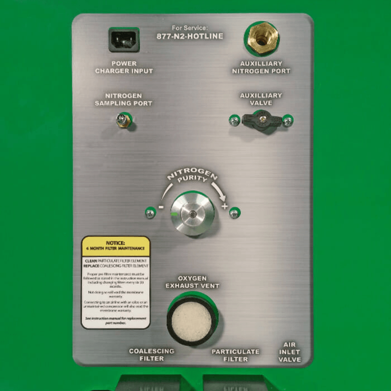 Branick 485 Mobile Nitrogen Inflation System Panel View