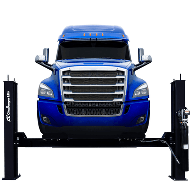 Challenger 4030 Series 30K Heavy-Duty Alignment 4 Post Lift - General Service Front View with Truck