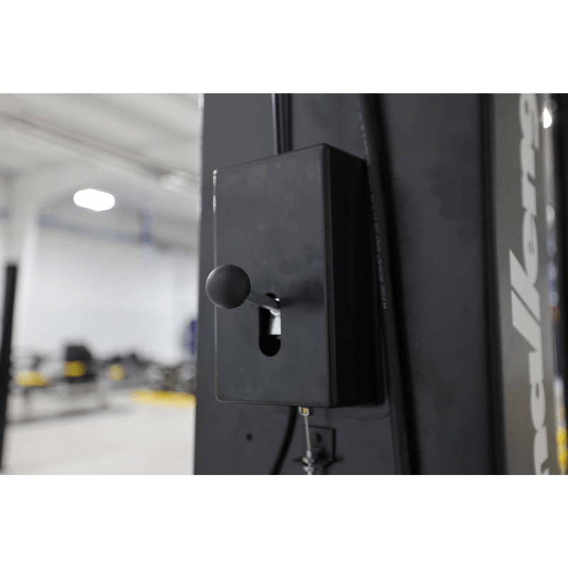 Challenger CL10AV3 Series 10K Ver symmetric Two-Post Lift Lever View