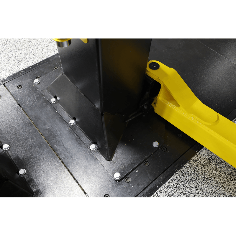 Challenger CL16 Series 16K Heavy-Duty Two-Post Adjustable Lift Foot Base View