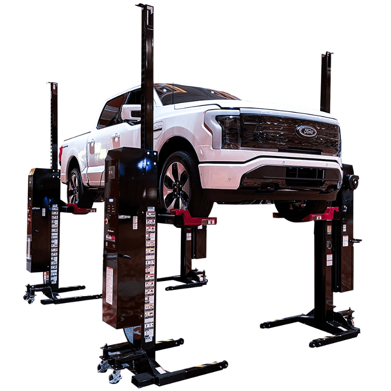 Challenger CLMM-5000 5K Medium-Duty Mobile Column Lift Side View