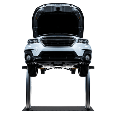 EW10 Series 10K Wide Inground Lift Front View with Car Lifting