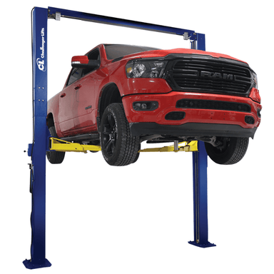 Challenger LE12-3S 12K Two-Post Lift Front View