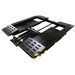 Challenger SRM10 10000lbs Short-Rise Scissor Lift Side View and Folded