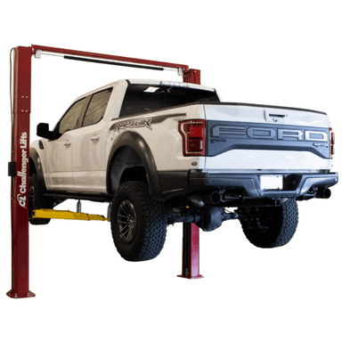 Challenger VLE10 10K Versymmetric Two-Post Lift Front View