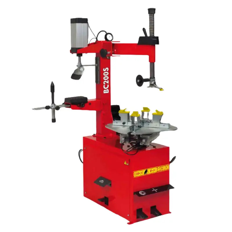 BC200 S Semi-Automatic Motorcycle Line Tire Changer by Corghi  Front View