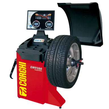 EM 9280 CompactLine Wheel Balancer by Corghi Front View