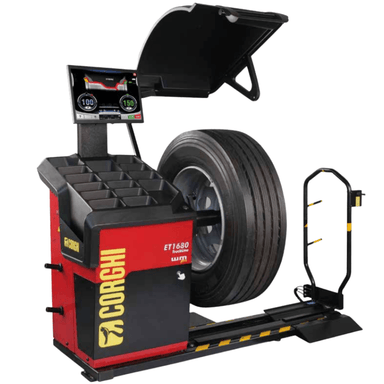 Corghi ET1680 TruckLine Advance Touch-Screen Wheel Balancer Side View