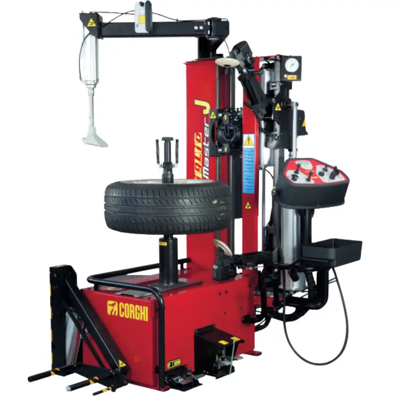 Master J with arm Touchless Tire Changer by Corghi Front View