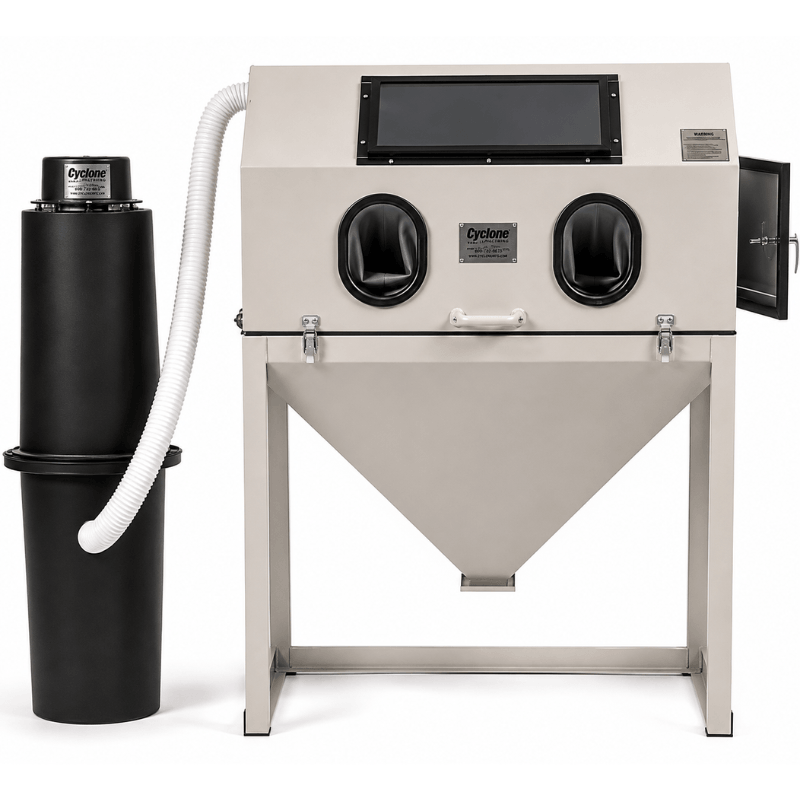 Cyclone 4224 Flexible Sandblast Cabinet Front View