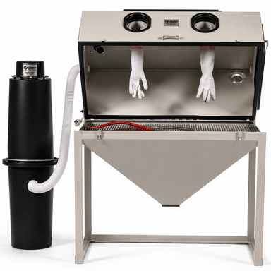 Cyclone 4826 Abrasive Sandblaster Cabinet Front View