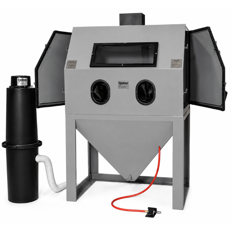 Cyclone A4800 Large Sandblasting Cabinet Front View