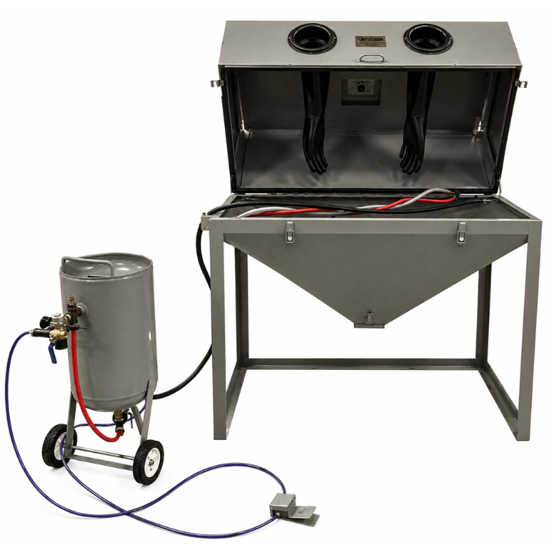 Cyclone PT-100-SK Pressure Blast Pot Sandblaster Front View