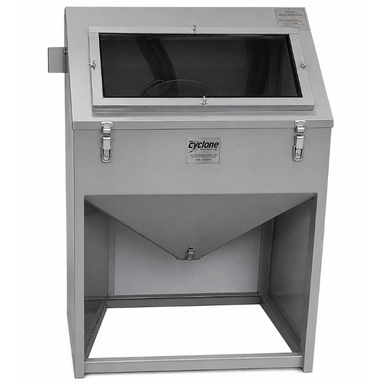 Cyclone T14 Tumble Blast Sandblaster Cabinet Front View