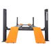 Daytona LFPA24 24,000 LBS 4-Post Alignment Lift Front View with Yellow Ramps