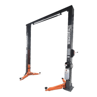 LTPO15 15,000lb 2-Post Overhead Lift Semi Side View