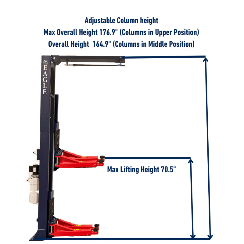 Eagle EAG-12K 12,000 Lbs Dimensions View