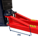 Eagle EAG-12K 12,000 Lbs 2-Post Lift Arm Dimension View