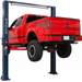 Eagle MTP-12C 12,000 Lbs 2-Post Lift – Symmetric Arms Side View with back in red car