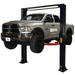 Eagle EAG-15K 15,000 lbs Heavy Duty 2 Post Lift – Symmetric Arms Side View with Car