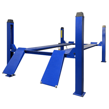 FP12K-K 4 Post Car Lift Raised High View