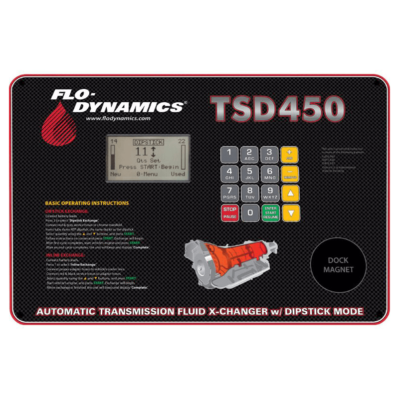 ATF Inline & Dipstick Exchanger w/ Chemical Injection TSD450LCDC LCD View 