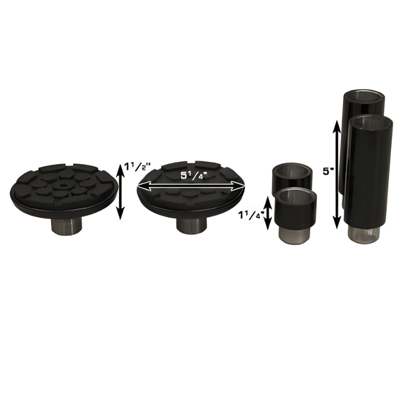 Atlas Garage PRO8000Post Lift + (2) ProJack35 Sliding Jack Combo Adapters View
