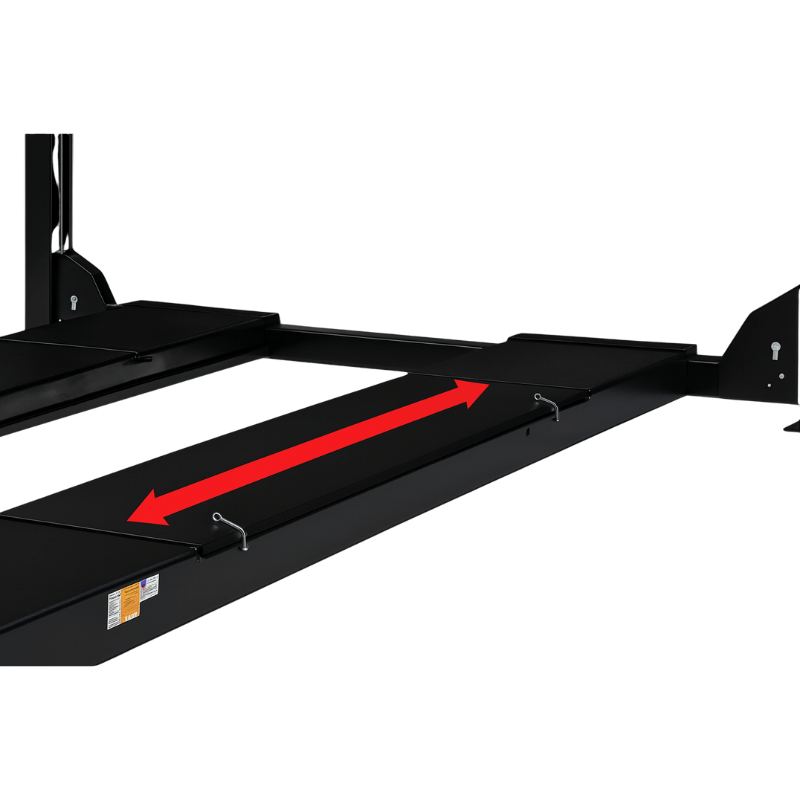 Hofmann EELR708APKG 15K 4 Post Alignment Lift Ramp Length View