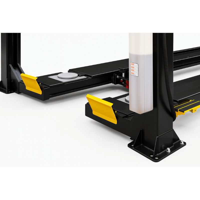 EELR708APKG 15K 4 Post Alignment Lift - Foot Base View