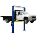 Hofmann EELR738A 12,000lb 2 Post Lift - ALI Certified Side View with White Car