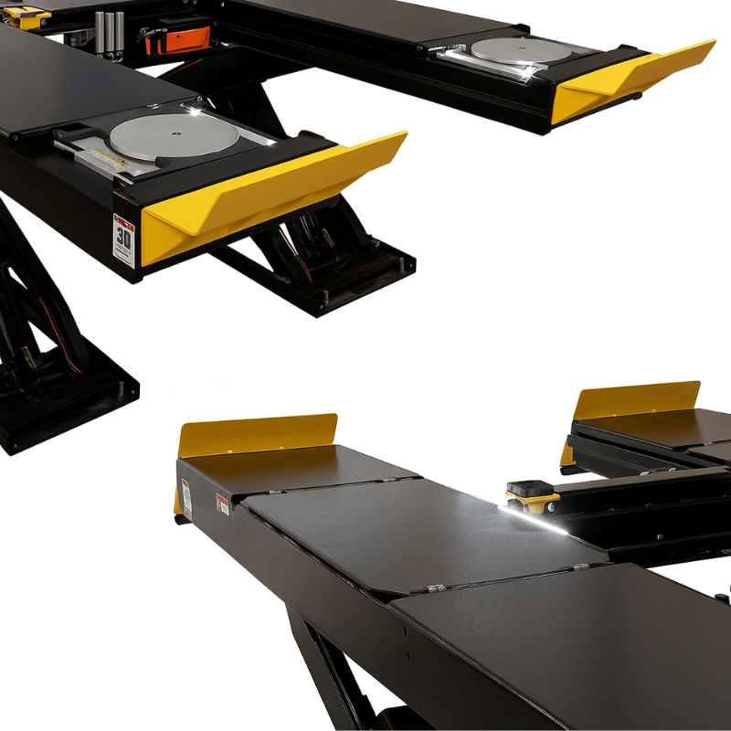 EELR788APKG 14K Scissor Alignment Lift - Standard Flush Mount - Front and Back Ramps with ALI Certified