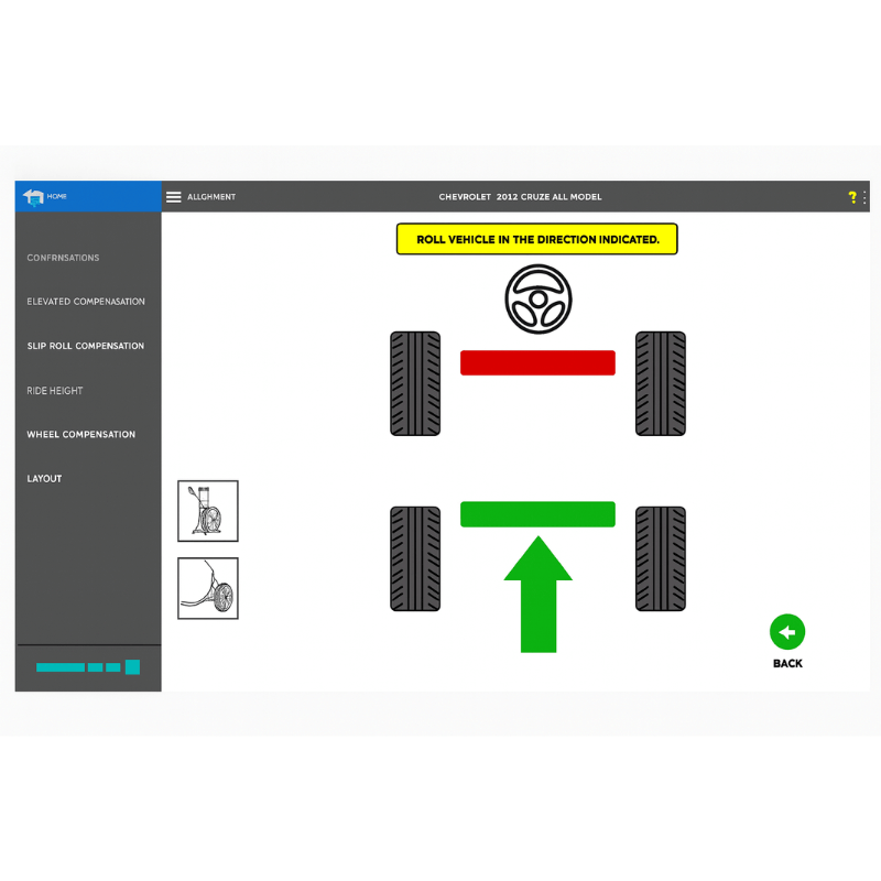 Hofmann  Geoliner 660 Imaging Wheel Aligner Set Up View