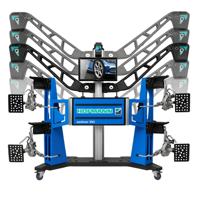 Geoliner 770 Mobile Imaging Wheel Aligner Front View with Adjustable Top