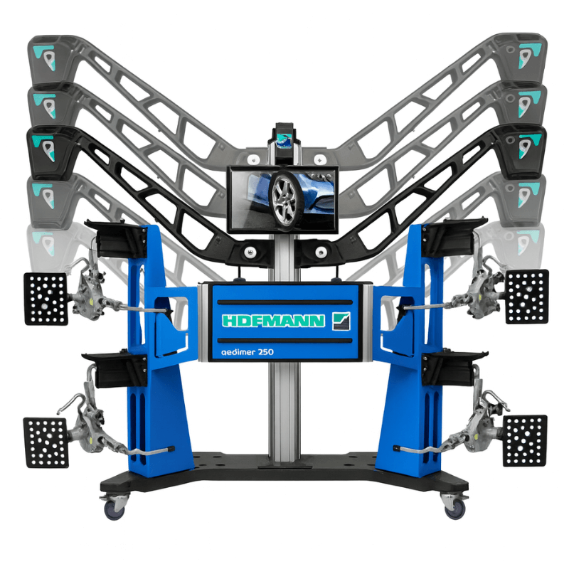 Geoliner 770 Mobile Imaging Wheel Aligner Front View with Adjustable Top