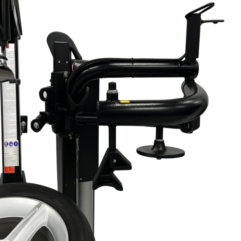 Monty 1625 with Smart Speed Swing-Arm Tire Changer - Arm View