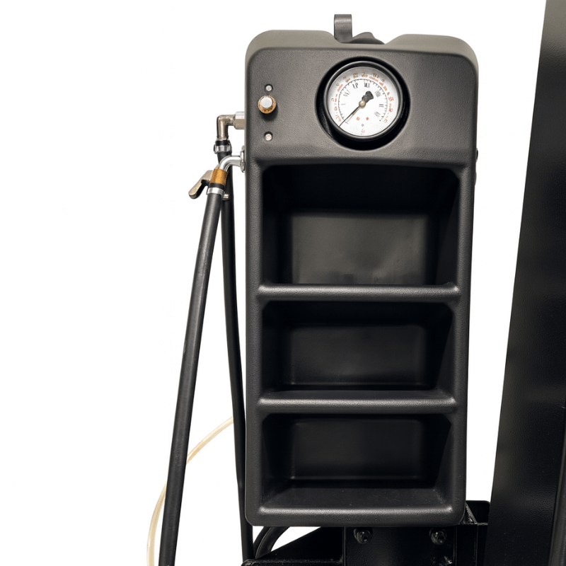 Hofmann Monty 3300 Tilt-Tower Tire Changer Toolbox with Air Pressure Gauge